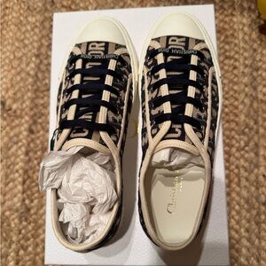 Dior Beige and Navy Sneakers